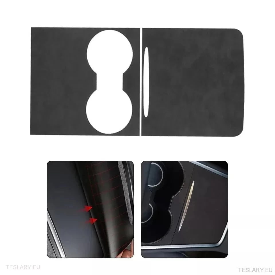 Premium Suede Centre Console Cover for Tesla 3/Y - TESLARY Tesla Shop Accessories Europe Nederlands Ireland Deutschland Espana Alicante France Italia
