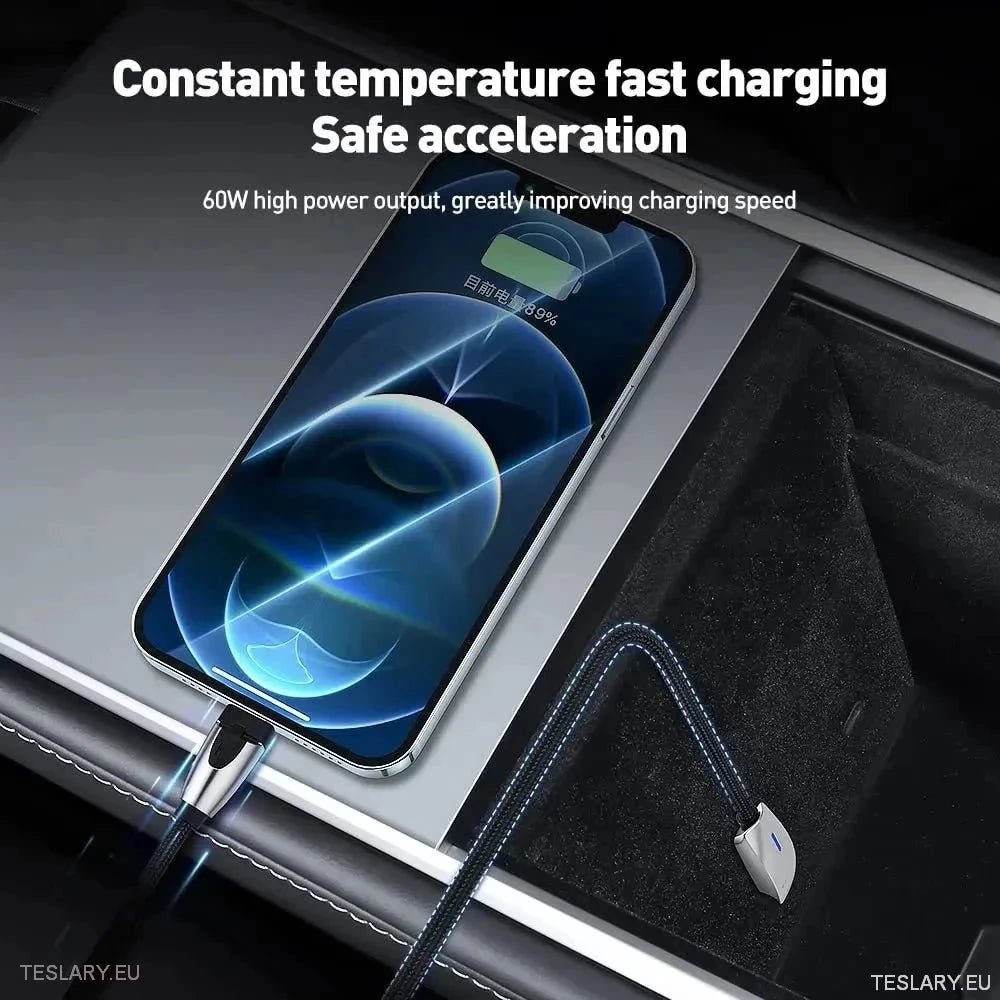 Premium USB - C Cables for Apple and Android Phones - Tesla Y/3X/S - TESLARY Tesla Shop Accessories Europe Nederlands Ireland Deutschland Espana Alicante France Italia