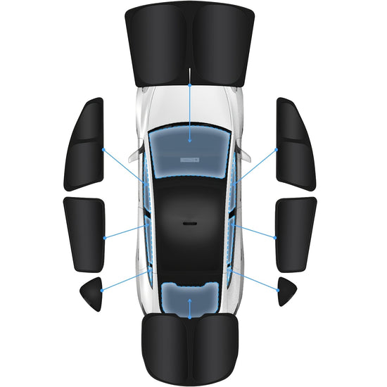 8pcs For Tesla For Model Y Window Privacy Sunshade For Tesla For Model Y 20202024 All Window Front And Rear Windshield Side Window Car Interior Accessories Outdoor Camping