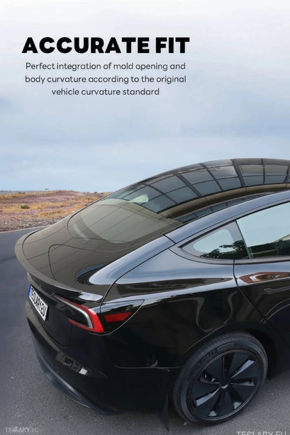 Rear Trunk Spoiler for Tesla Model 3 Highland 2024 Onwards - TESLARY Tesla Shop Accessories Europe Nederlands Ireland Deutschland Espana Alicante France Italia