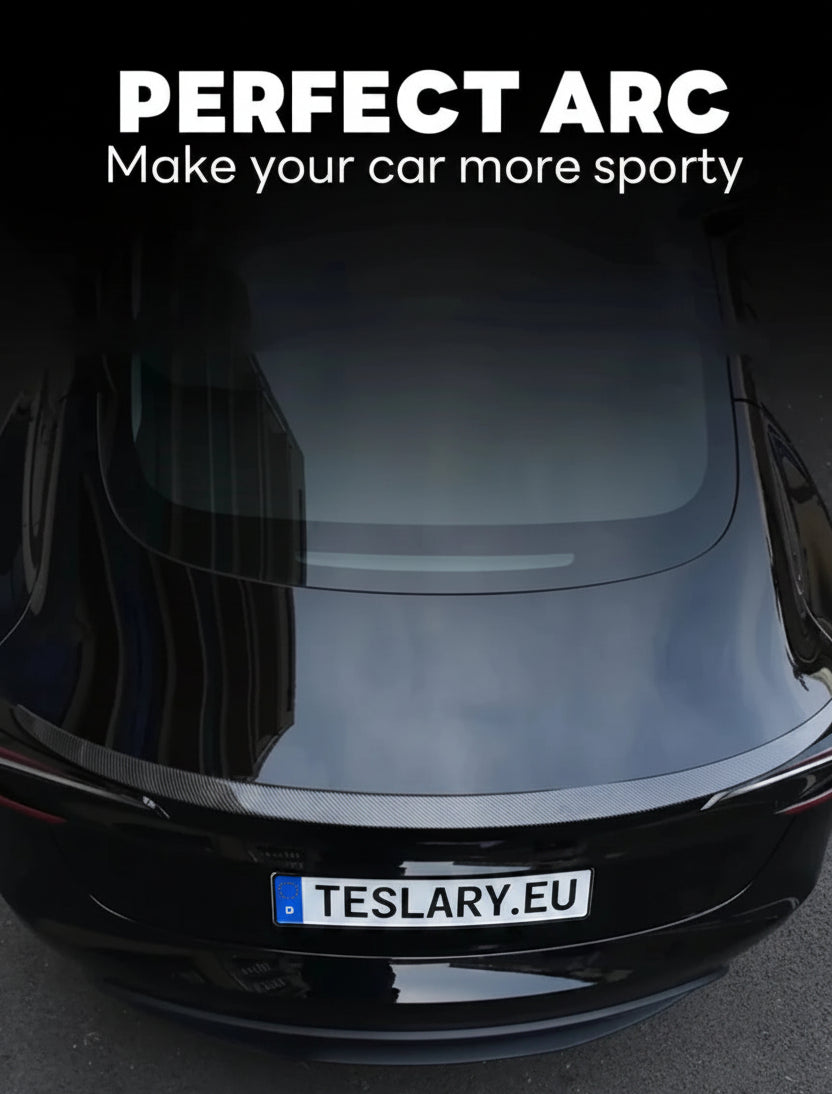 Rear Trunk Spoiler for Tesla Model 3 Highland 2024 Onwards - TESLARY Tesla Shop Accessories Europe Nederlands Ireland Deutschland Espana Alicante France Italia