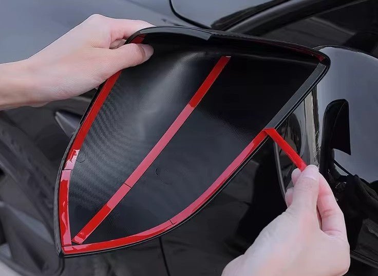 Side Rearview Protective Mirror Covers for Tesla Model 3 / Y & Model 3 Highland and Model Y Juniper - TESLARY Tesla Shop Accessories Europe Nederlands Dublin Cork Ireland Deutschland Espana Alicante France Italia