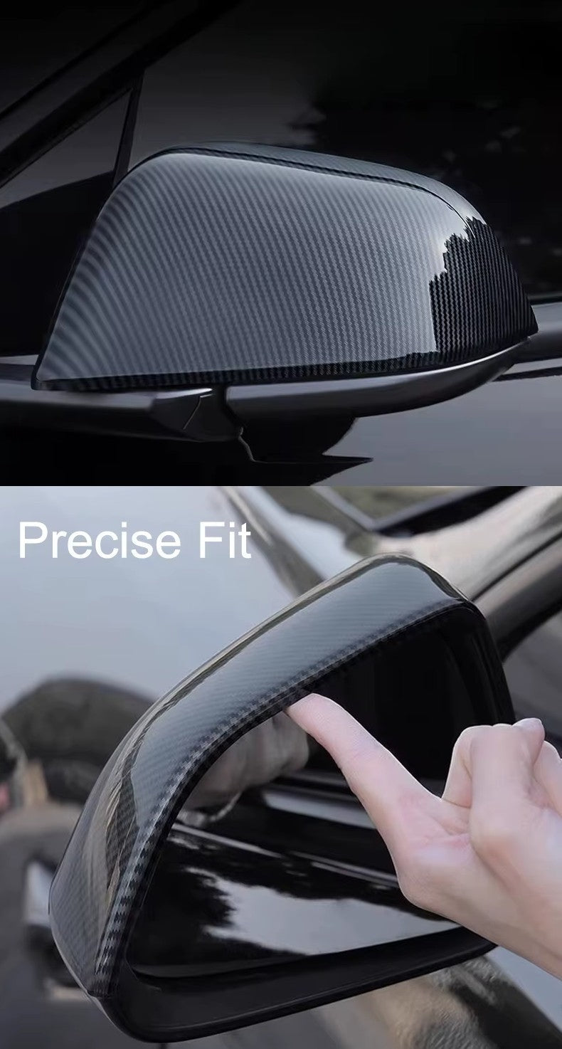 Side Rearview Protective Mirror Covers for Tesla Model 3 / Y & Model 3 Highland and Model Y Juniper - TESLARY Tesla Shop Accessories Europe Nederlands Dublin Cork Ireland Deutschland Espana Alicante France Italia