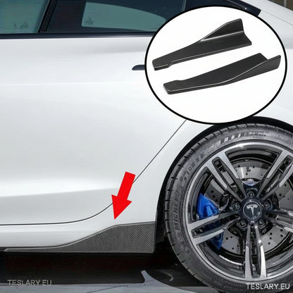 Side Skirt Carbon Fiber Body Trim ( Universal ) - TESLARY Tesla Shop Accessories Europe Nederlands Ireland Deutschland Espana Alicante France Italia