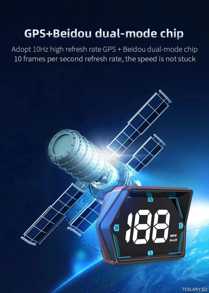 SmartDrive 2024: Advanced Car HUD with GPS & Safety Alerts - TESLARY Tesla Shop Accessories Europe Nederlands Ireland Deutschland Espana Alicante France Italia