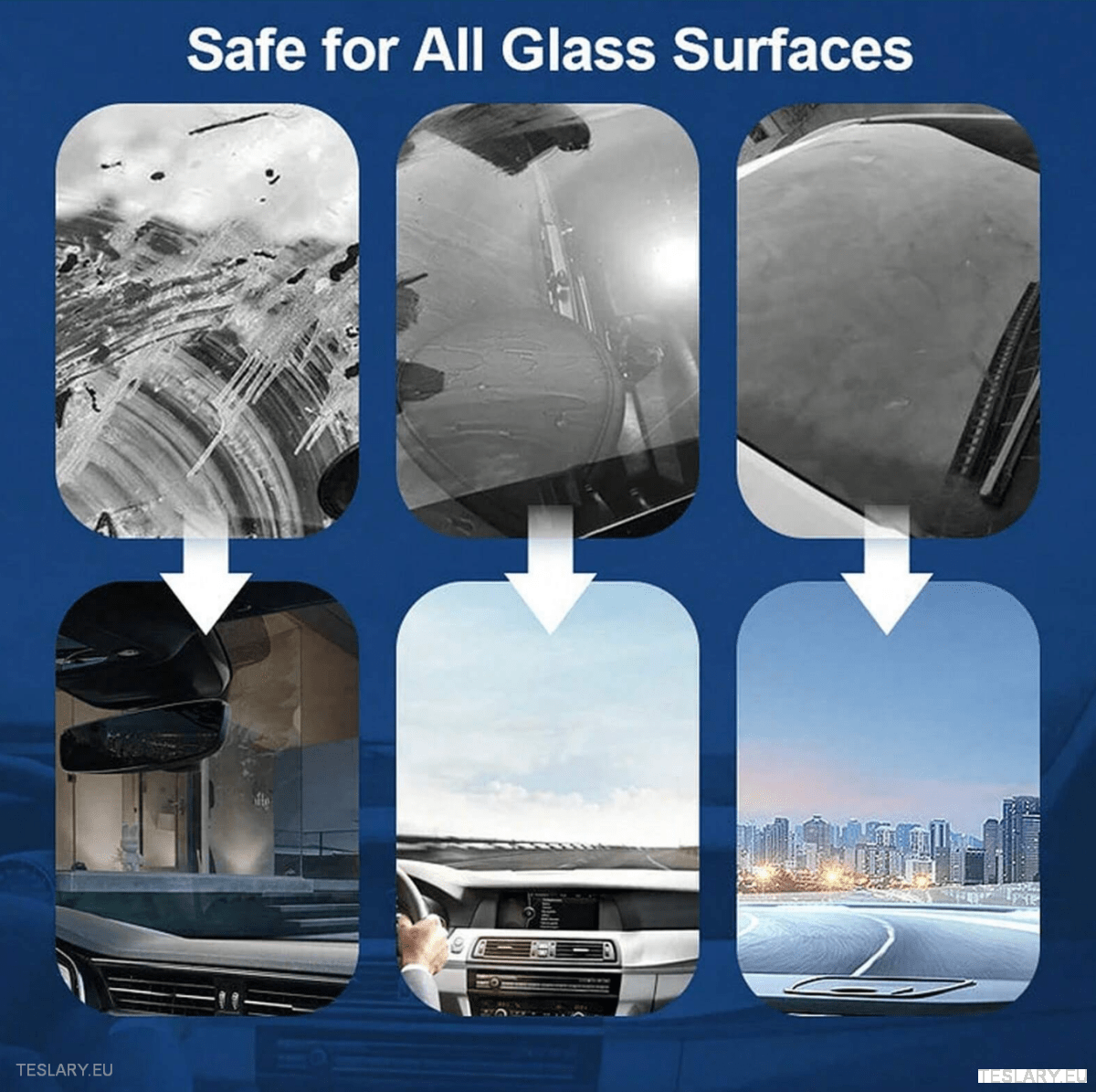 Specialist Car Glass & Windshield Cleaner 150ml Bundle - TESLARY Tesla Shop Accessories Europe Nederlands Dublin Cork Ireland Deutschland Espana Alicante France Italia