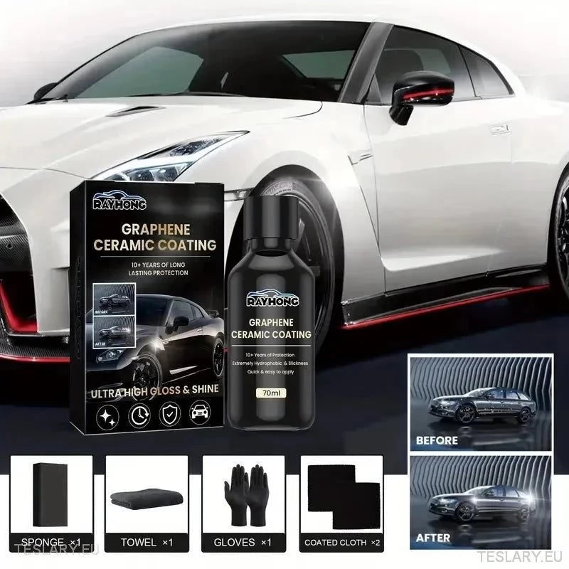 Specialist Graphene Ceramic Coating for your Tesla - TESLARY Tesla Shop Accessories Europe Nederlands Ireland Deutschland Espana Alicante France Italia
