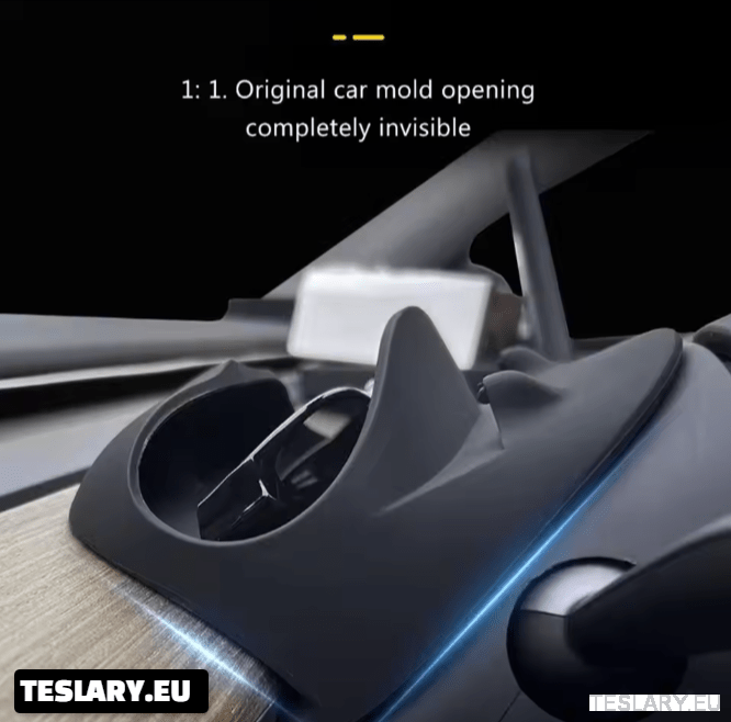 Steering Wheel Front Storage + Phone Holder for Tesla Model 3 / Y - TESLARY Tesla Shop Accessories Europe Nederlands Dublin Cork Ireland Deutschland Espana Alicante France Italia