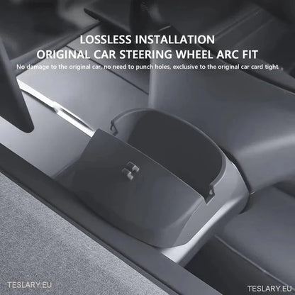 Tesla 3+ Highland Phone & Dash Storage Organiser ( Steering Wheel ) - TESLARY Tesla Shop Accessories Europe Nederlands Ireland Deutschland Espana Alicante France Italia