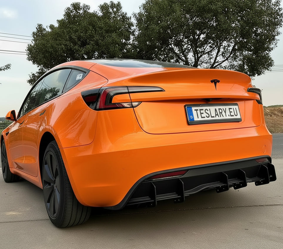 Tesla 3 Highland Rear Bumper Diffuser Body Kit - TESLARY Tesla Shop Accessories Europe Nederlands Dublin Cork Ireland Deutschland Espana Alicante France Italia