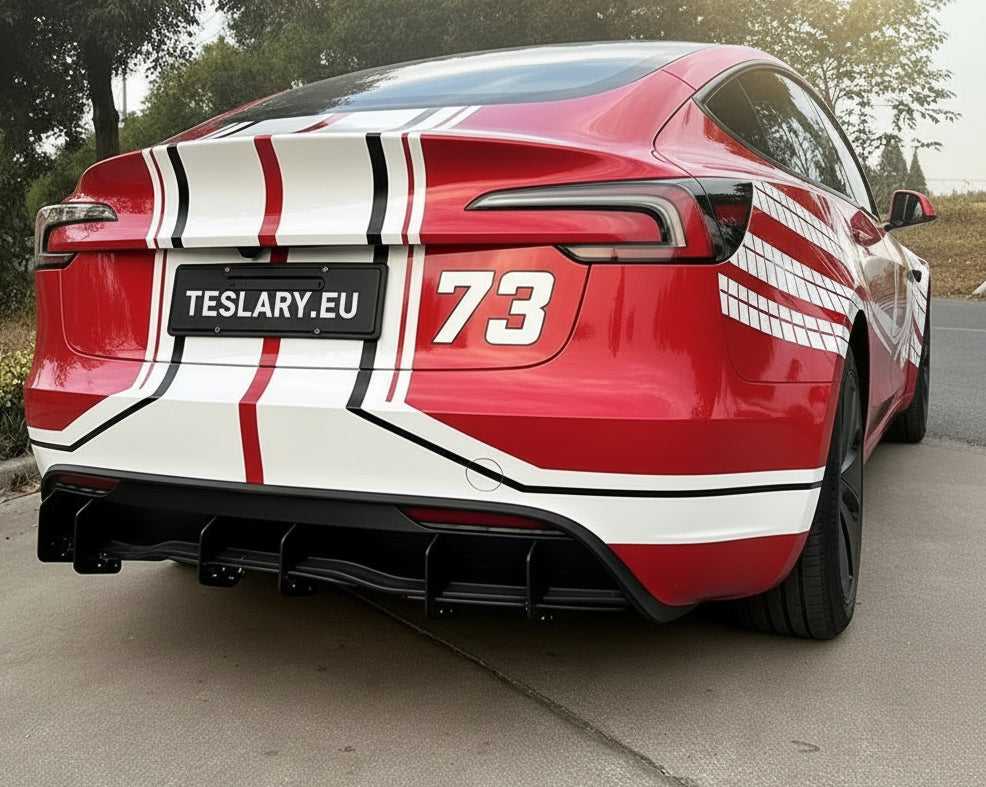Tesla 3 Highland Rear Bumper Diffuser Body Kit - TESLARY Tesla Shop Accessories Europe Nederlands Dublin Cork Ireland Deutschland Espana Alicante France Italia