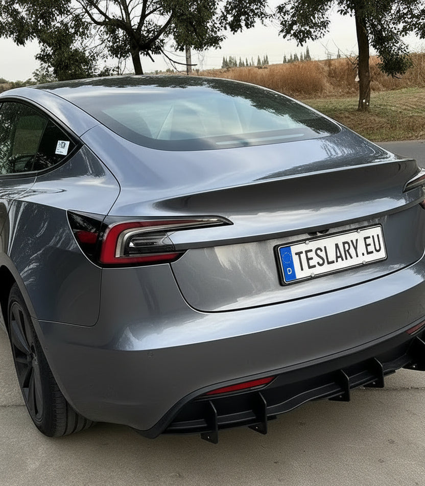 Tesla 3 Highland Rear Bumper Diffuser Body Kit - TESLARY Tesla Shop Accessories Europe Nederlands Dublin Cork Ireland Deutschland Espana Alicante France Italia