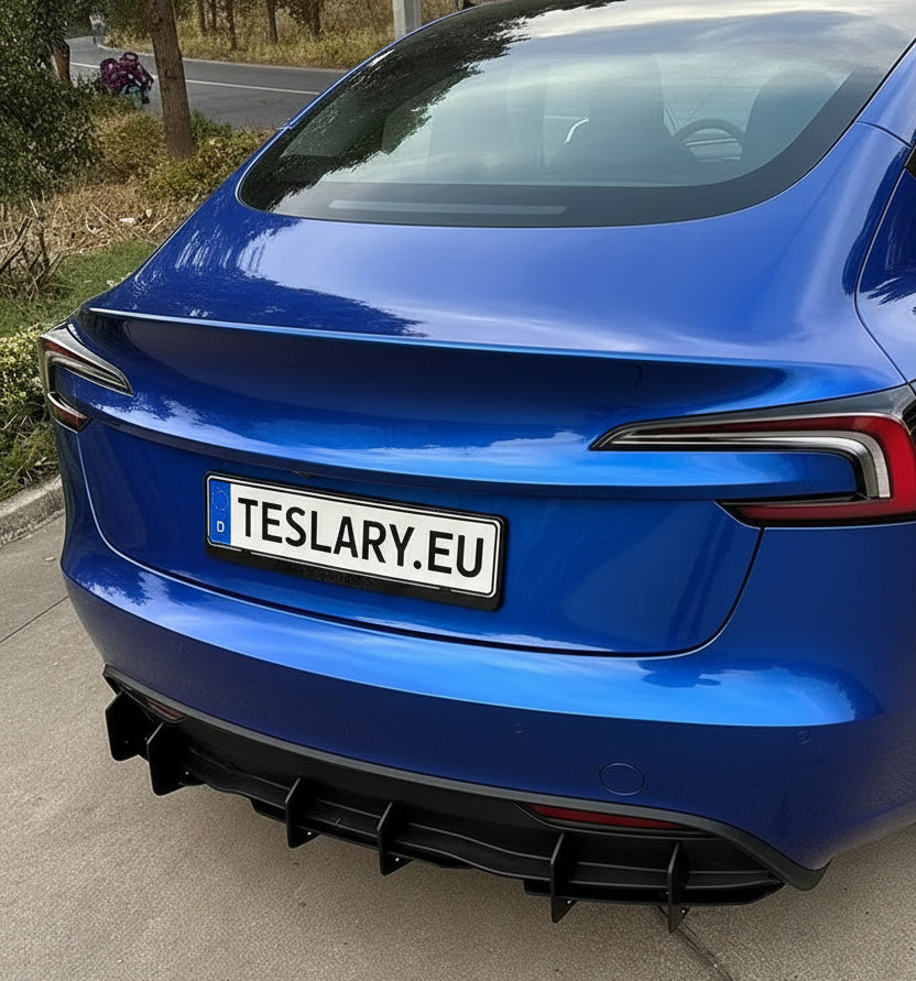 Tesla 3 Highland Rear Bumper Diffuser Body Kit - TESLARY Tesla Shop Accessories Europe Nederlands Ireland Deutschland Espana Alicante France Italia