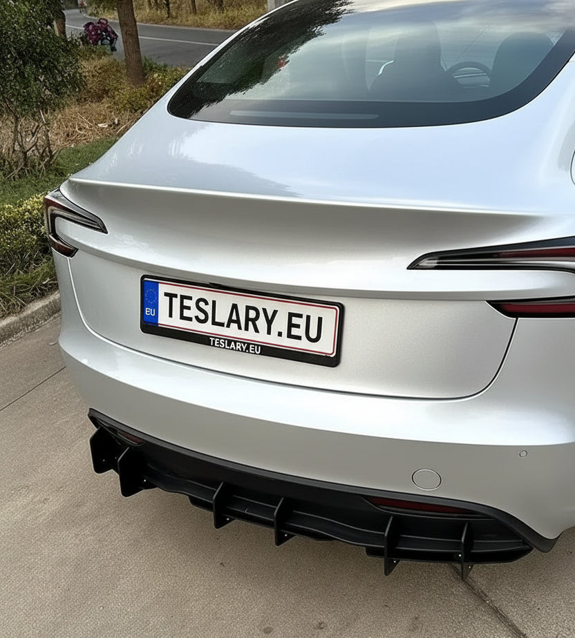 Tesla 3 Highland Rear Bumper Diffuser Body Kit - TESLARY Tesla Shop Accessories Europe Nederlands Ireland Deutschland Espana Alicante France Italia