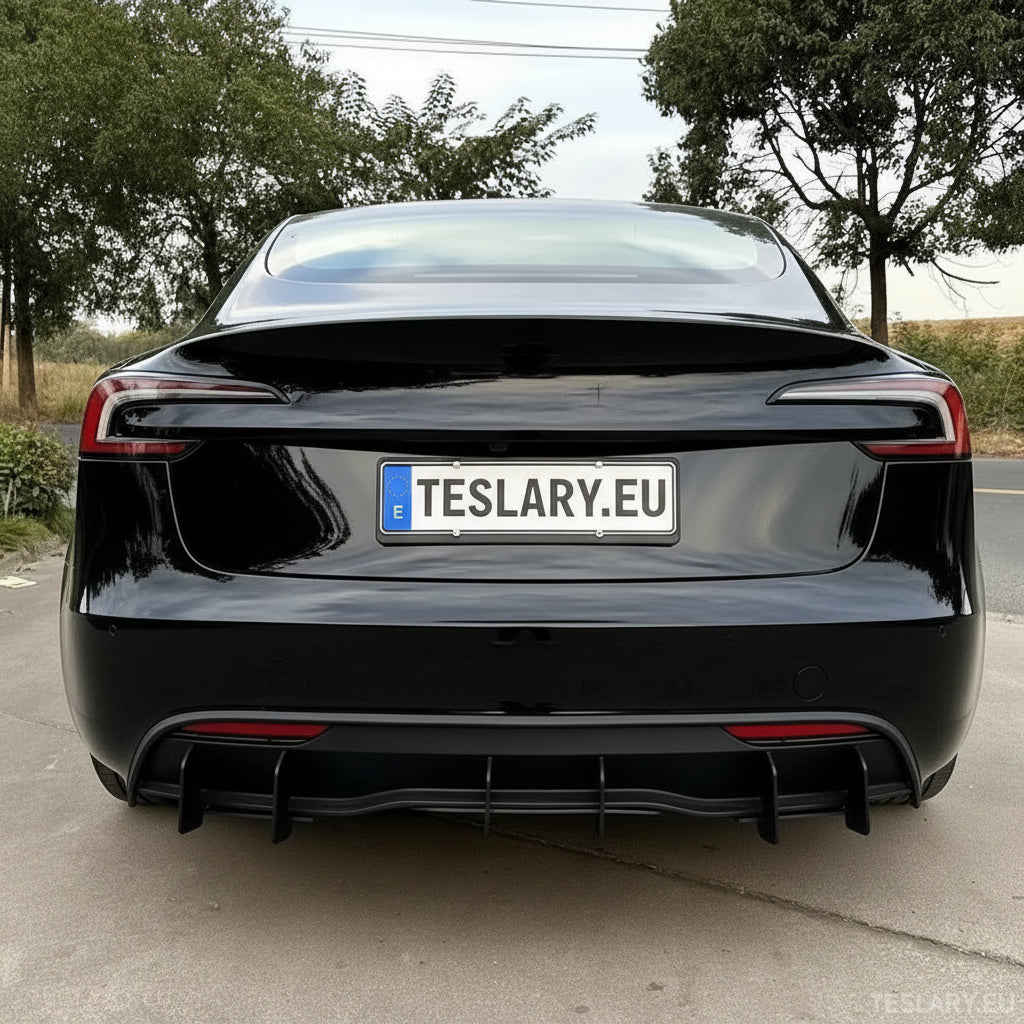 Tesla 3 Highland Rear Bumper Diffuser Body Kit - TESLARY Tesla Shop Accessories Europe Nederlands Ireland Deutschland Espana Alicante France Italia