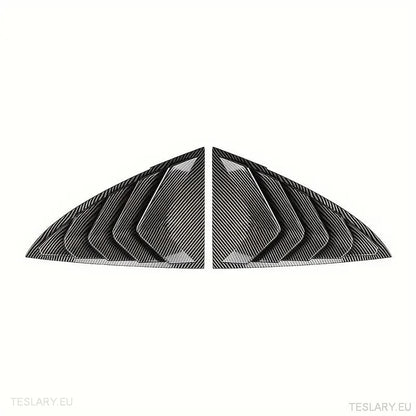 Tesla 3 Highland Sports Style Rear Side Windows Splitter ( 2 Pieces ) - TESLARY Tesla Shop Accessories Europe Nederlands Dublin Cork Ireland Deutschland Espana Alicante France Italia