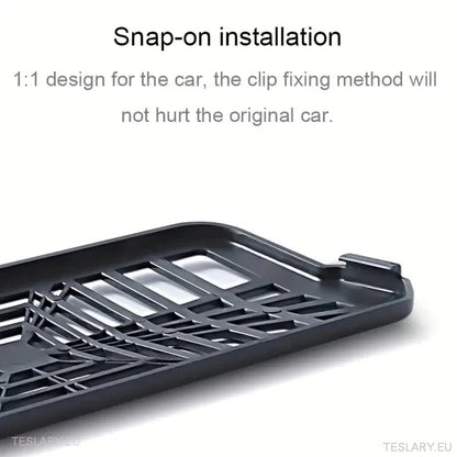 Tesla 3 Highland Under Seat Air Outlet Cover Plaid Style ( 2 Pieces ) - TESLARY Tesla Shop Accessories Europe Nederlands Ireland Deutschland Espana Alicante France Italia