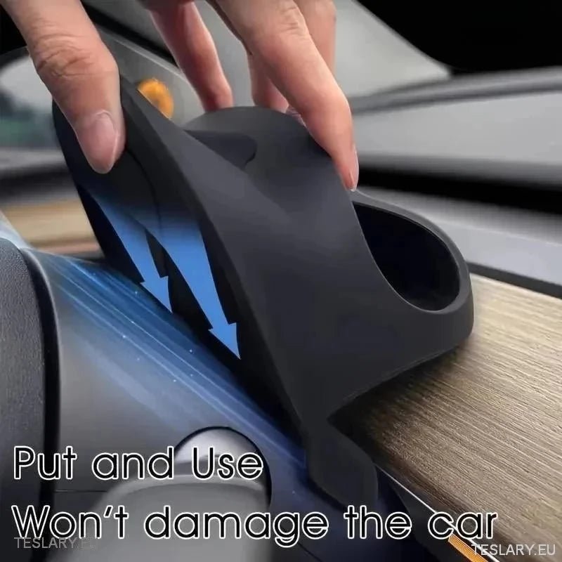 Tesla 3 / Y Phone & Dash Storage Organiser ( Steering Wheel ) - TESLARY Tesla Shop Accessories Europe Nederlands Dublin Cork Ireland Deutschland Espana Alicante France Italia