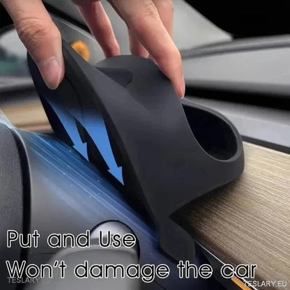 Tesla 3 / Y Phone & Dash Storage Organiser ( Steering Wheel ) - TESLARY Tesla Shop Accessories Europe Nederlands Ireland Deutschland Espana Alicante France Italia