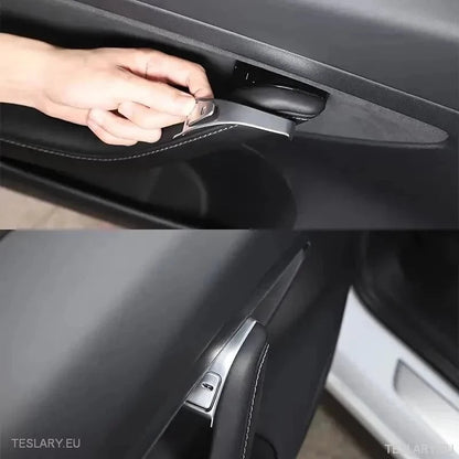 TESLA 3 / Y Windows Switch Protective Button Covers Chrome Plated - TESLARY Tesla Shop Accessories Europe Nederlands Ireland Deutschland Espana Alicante France Italia