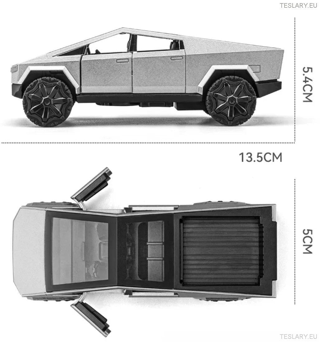 Tesla Cybertruck Model Car 1:36 Unofficial Version - TESLARY Tesla Shop Accessories Europe Nederlands Ireland Deutschland Espana Alicante France Italia