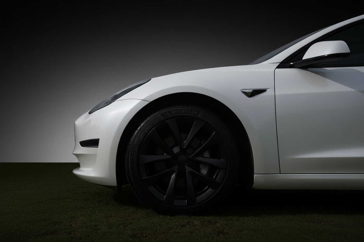 Tesla Model 3 18" Arachnid Style Wheel Covers - TESLARY Tesla Shop Accessories Europe Nederlands Dublin Cork Ireland Deutschland Espana Alicante France Italia