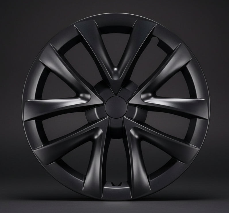TESLA  MODEL 3 18" ARACHNID STYLE WHEEL COVERS -TESLARY.IE Tesla Shop Europe