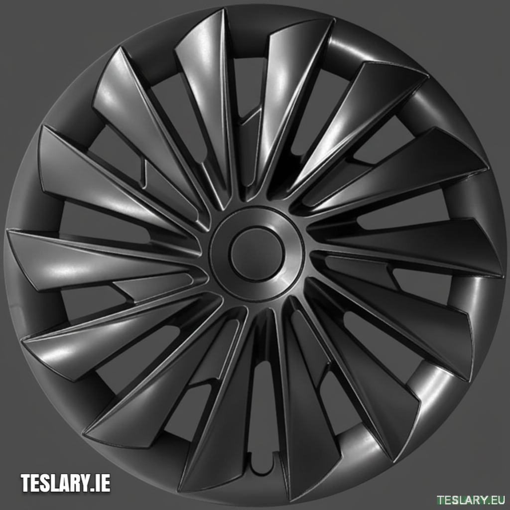 Tesla Model 3+ Highland 18" Blade Style Wheel Covers - Matte Black - TESLARY Tesla Shop Accessories Europe Nederlands Dublin Cork Ireland Deutschland Espana Alicante France Italia