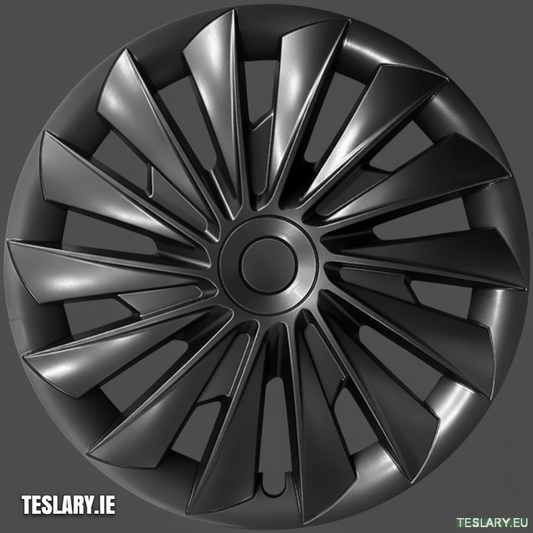 Tesla Model 3+ Highland 18" Blade Style Wheel Covers - Matte Black - TESLARY Tesla Shop Accessories Europe Nederlands Dublin Cork Ireland Deutschland Espana Alicante France Italia