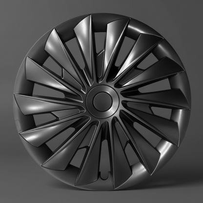 Tesla Model 3+ Highland 18" Blade Style Wheel Covers - Matte Black - TESLARY Tesla Shop Accessories Europe Nederlands Dublin Cork Ireland Deutschland Espana Alicante France Italia