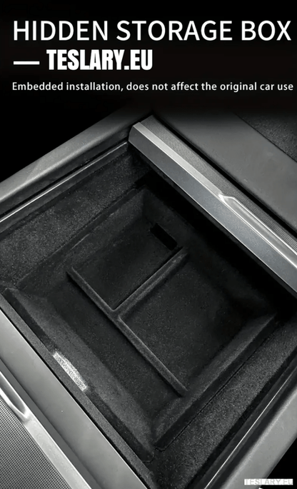 Tesla Model 3+ Highland Centre Console Rear Organiser Trays Front & Rear Flocking - TESLARY Tesla Shop Accessories Europe Nederlands Dublin Cork Ireland Deutschland Espana Alicante France Italia