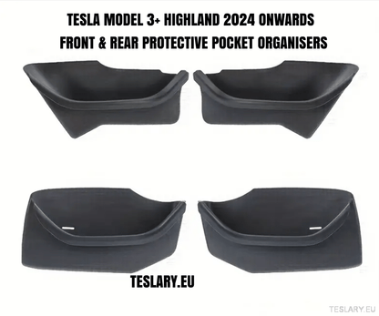 Tesla Model 3+ Highland , Model 3 & Model Y TPE Door Pocket Protectors - TESLARY Tesla Shop Accessories Europe Nederlands Dublin Cork Ireland Deutschland Espana Alicante France Italia