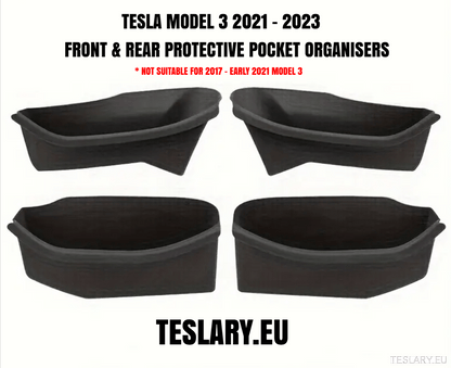 Tesla Model 3+ Highland , Model 3 & Model Y TPE Door Pocket Protectors - TESLARY Tesla Shop Accessories Europe Nederlands Dublin Cork Ireland Deutschland Espana Alicante France Italia