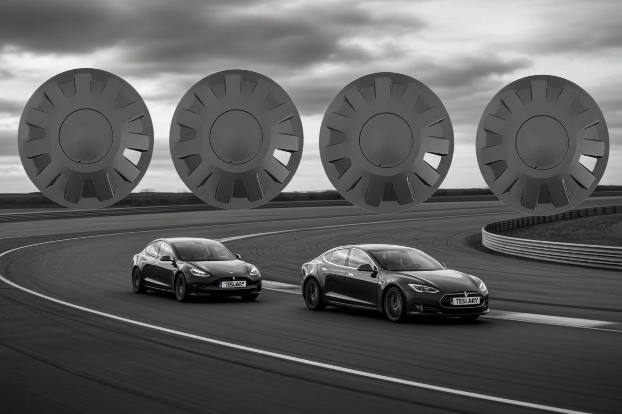 Tesla Model 3 Highland Performance Centre Hub Caps - TESLARY Tesla Shop Accessories Europe Nederlands Dublin Cork Ireland Deutschland Espana Alicante France Italia