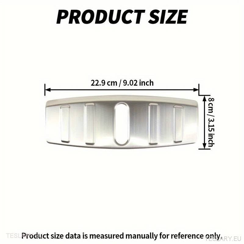 Tesla Model 3 Stainless Steel Trunk Lock Protector - TESLARY Tesla Shop Accessories Europe Nederlands Dublin Cork Ireland Deutschland Espana Alicante France Italia