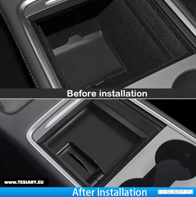 Tesla Model 3 / Y Accessories 4 Piece Kit Centre Console Organizer + Camera Privacy Cover - TESLARY Tesla Shop Accessories Europe Nederlands Dublin Cork Ireland Deutschland Espana Alicante France Italia