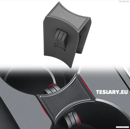 Tesla Model 3 / Y Centre Console Cup Holder Limiter to Stop Spills - TESLARY Tesla Shop Accessories Europe Nederlands Dublin Cork Ireland Deutschland Espana Alicante France Italia