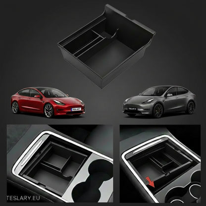 Tesla Model 3 / Y Centre Console Front Organiser Tray -TESLARY.IE Tesla Shop Europe