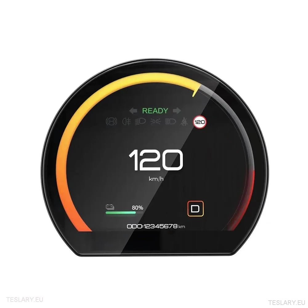 Tesla 3/Y Dash Instrument Panel 3.54" Round LED Screen -TESLARY.IE Tesla Shop Europe