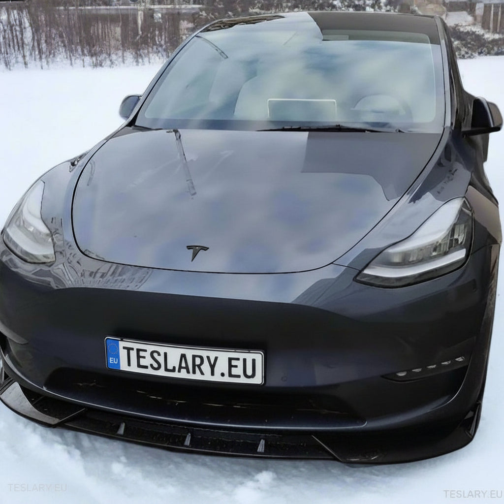 Tesla Model 3 / Y Front ABS Lip Spoiler - Gloss Black -TESLARY.IE Tesla Shop Europe