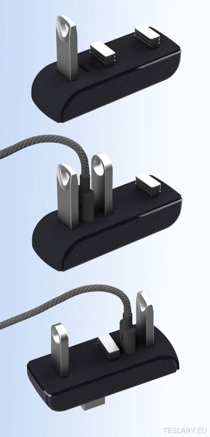 Tesla Model 3 / Y Glove Box USB Hub & Docking Station ( LEFT HAND DRIVE ONLY ) - TESLARY Tesla Shop Accessories Europe Nederlands Ireland Deutschland Espana Alicante France Italia