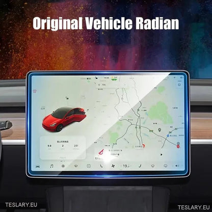 Tesla Model 3 / Y Tempered Glass Screen Protector - TESLARY Tesla Shop Accessories Europe Nederlands Ireland Deutschland Espana Alicante France Italia