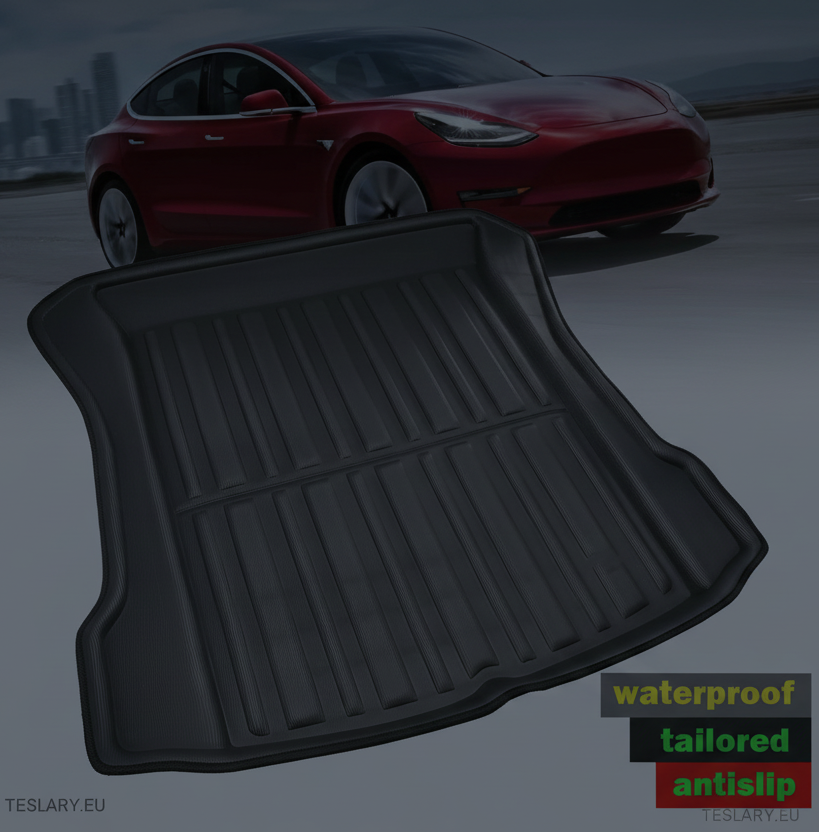 Tesla Model 3 / Y Trunk Floor Cargo Liner / Protector - TESLARY Tesla Shop Accessories Europe Nederlands Ireland Deutschland Espana Alicante France Italia