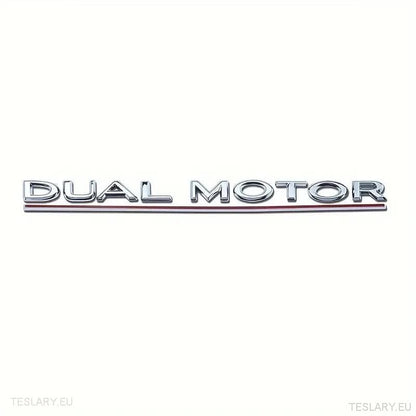 Tesla Model 3/Y Dual Motor Logo Emblem - Tesla Shop Europe - TESLARY.IE Ireland - France boutique- Deutschland Geschäft- España comercio - Nederland winkel- TESLARY.IE