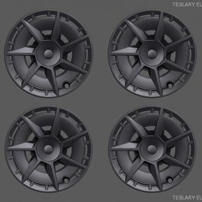 TESLA MODEL Y 19" UNIQUE S7 FULL COVER WHEEL HUBS - TESLARY Tesla Shop Accessories Europe Nederlands Dublin Cork Ireland Deutschland Espana Alicante France Italia