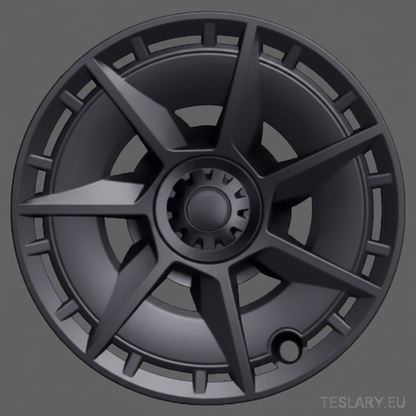TESLA MODEL Y 19" UNIQUE S7 FULL COVER WHEEL HUBS - TESLARY Tesla Shop Accessories Europe Nederlands Dublin Cork Ireland Deutschland Espana Alicante France Italia