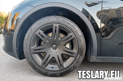 TESLA MODEL Y 19" UNIQUE S9 FULL COVER WHEEL HUBS - TESLARY Tesla Shop Accessories Europe Nederlands Dublin Cork Ireland Deutschland Espana Alicante France Italia