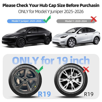 Tesla Model Y+ Juniper Arachnid Style Black & Silver 19" Wheel Covers - TESLARY Buy Tesla Shop Accessories Europe Nederlands Dublin Cork Ireland Deutschland Espana Iceland Finland France Italia