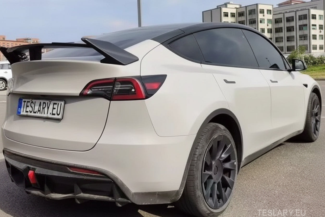 TESLA MODEL Y REAR BUMPER DIFFUSER ABS CUSTOM FIT - TESLARY Tesla Shop Accessories Europe Nederlands Ireland Deutschland Espana Alicante France Italia