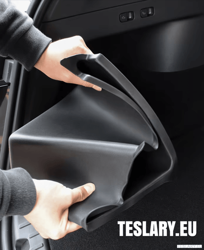 Tesla Model Y Trunk Organiser Side Pockets with Lids ( 2 ) - TESLARY Tesla Shop Accessories Europe Nederlands Dublin Cork Ireland Deutschland Espana Alicante France Italia